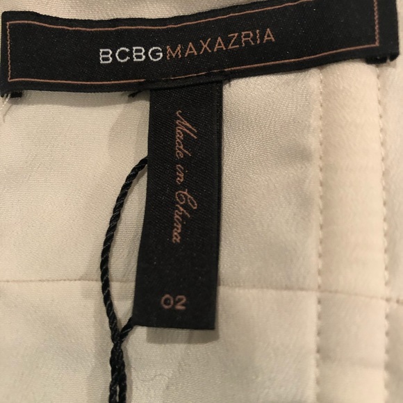 BCBGMAXAZRIA silk one shoulder gown size 2 - Picture 6 of 7